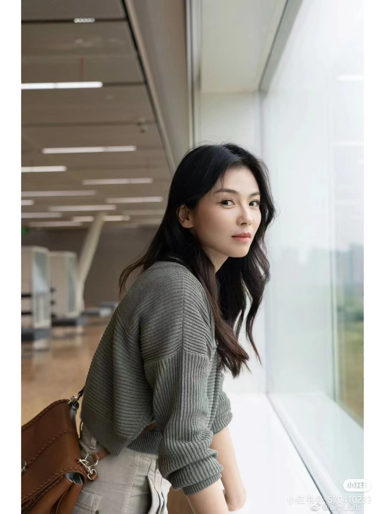 Chloé Goddess Liu Tao also carries the same style in brown 221