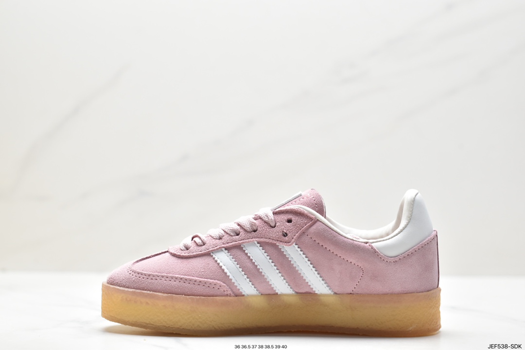 adidas SAMBA KITH CLARKS clover retro casual non-slip wear-resistant low-top sneakers ID7296