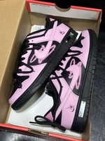 Nike Skateboard Shoes Sneakers Black Pink White Low Tops