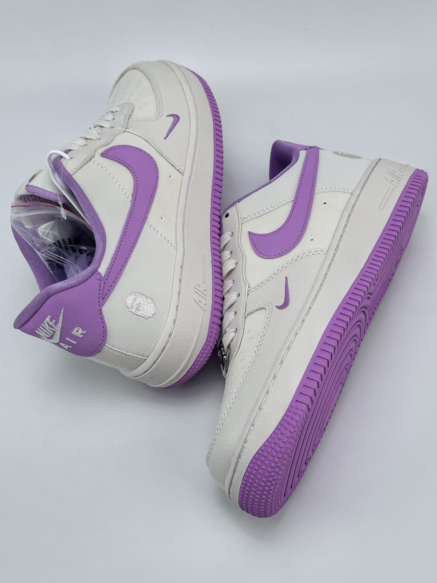 240 Nike Air Force 1 Low 07 BAPE拼接白紫 BS9055-752