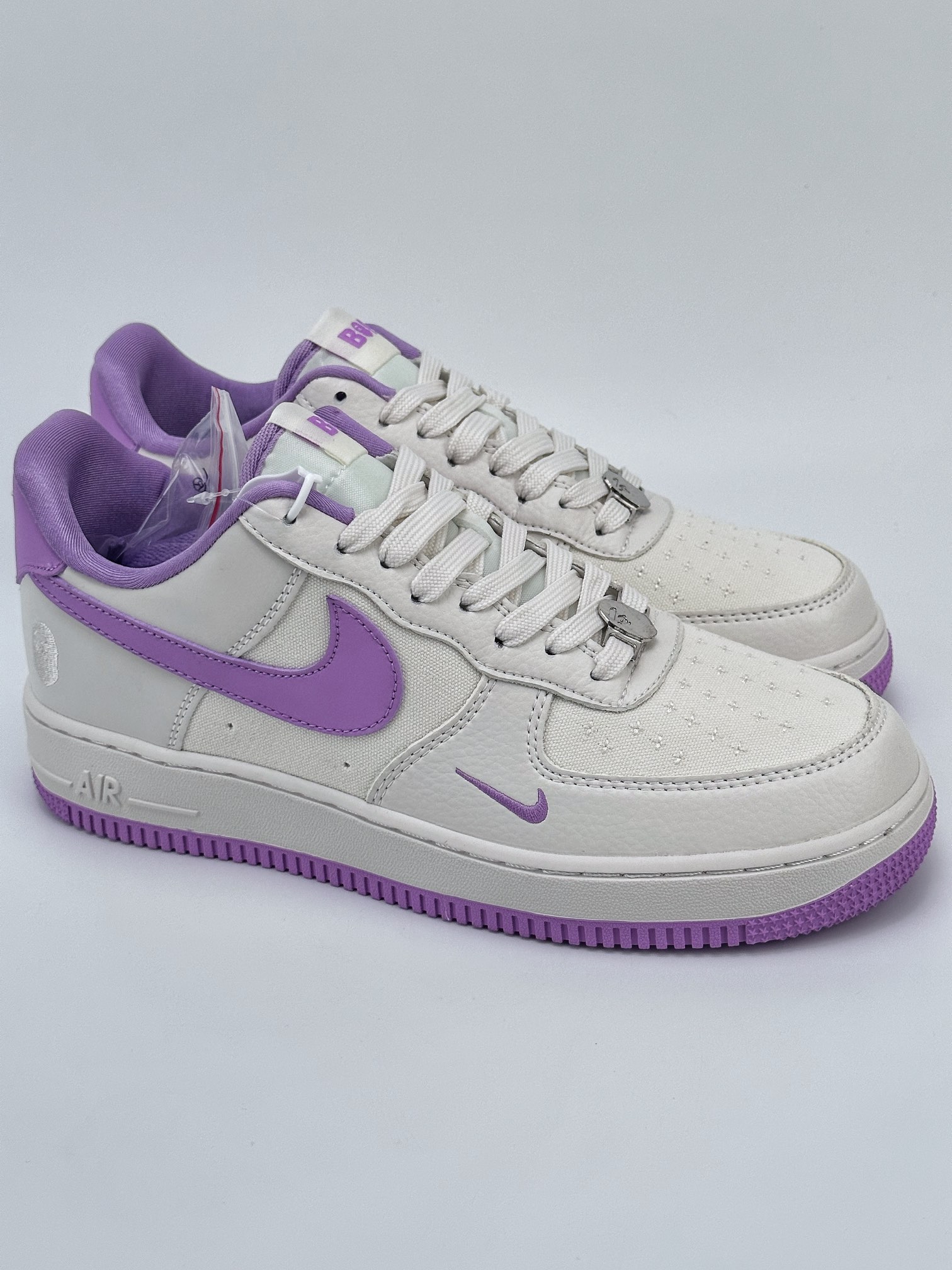 240 Nike Air Force 1 Low 07 BAPE拼接白紫 BS9055-752