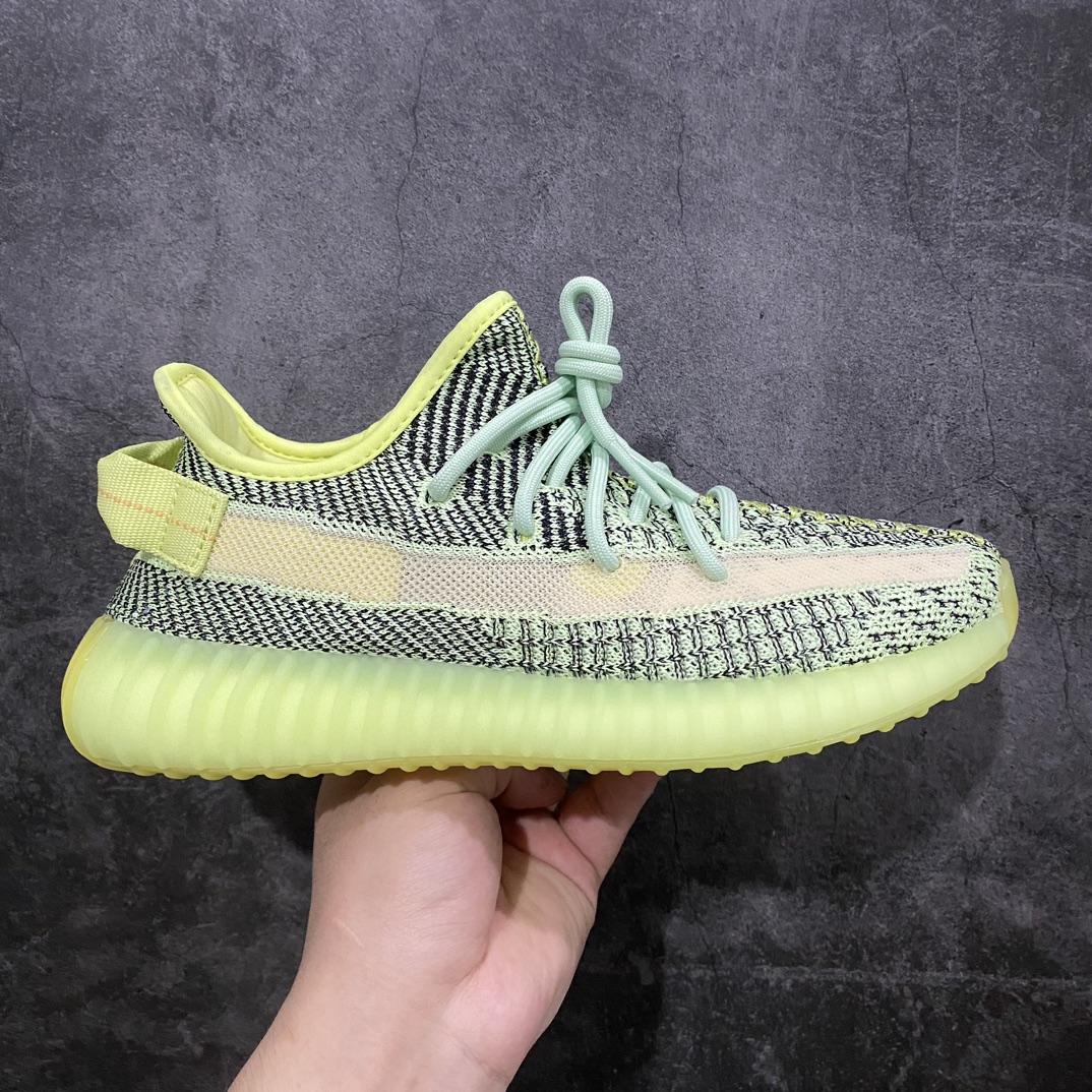 纯原Yeezy350V2夜光绿满天星