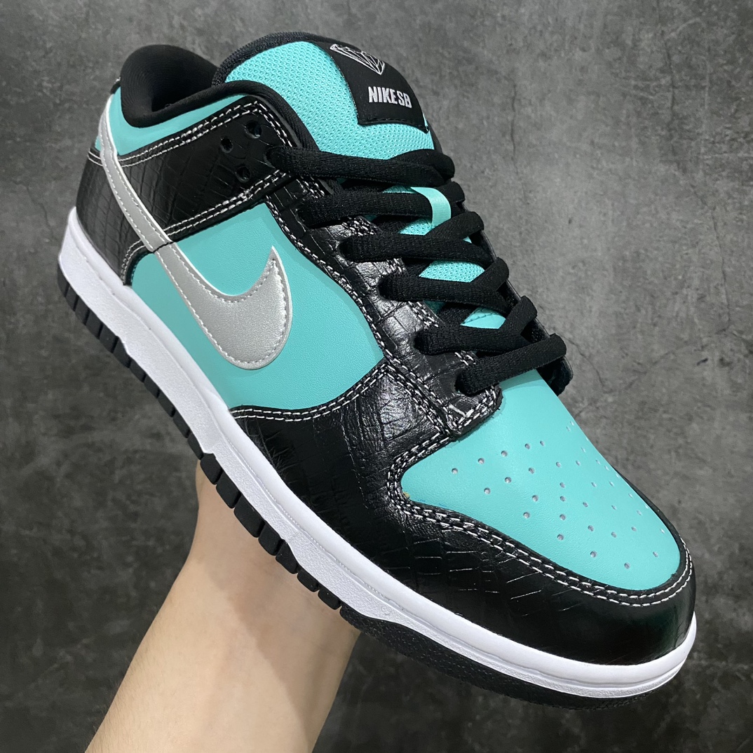 【Top版本】Diamond Supply Co. X Nike SB Dunk Low Pro ” Tiffany ” 美国西海岸潮牌联名款 芙尼蓝 钻石 304292-402