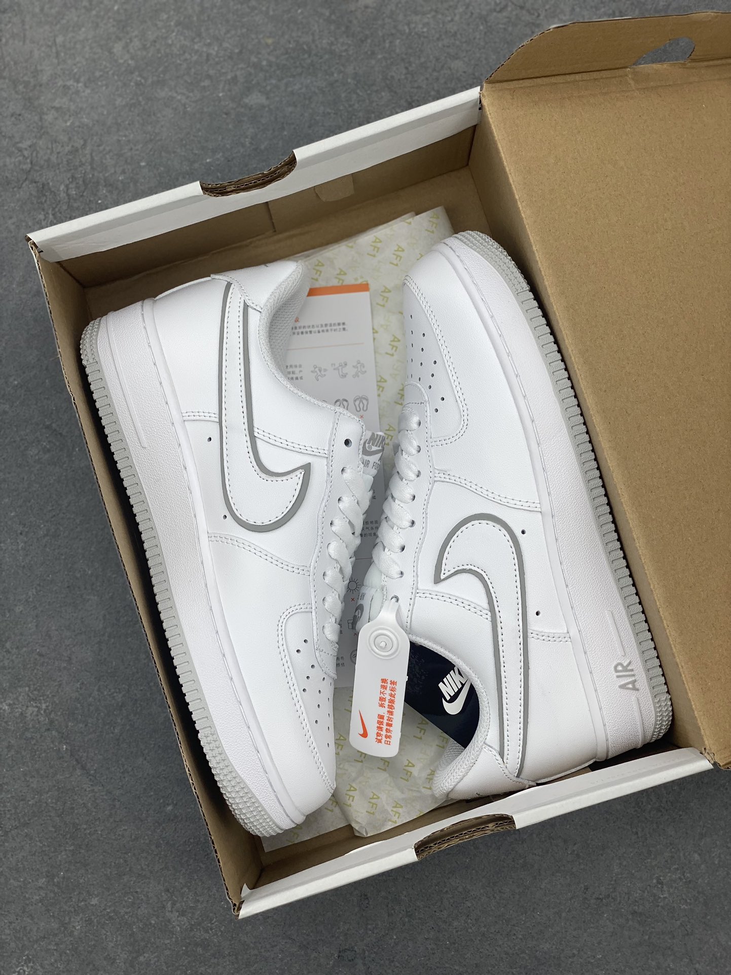 Nike Wmns Air Force 1 '07 White/Noble Red Leather Casual Sneakers 10 i1691099455 2348 8