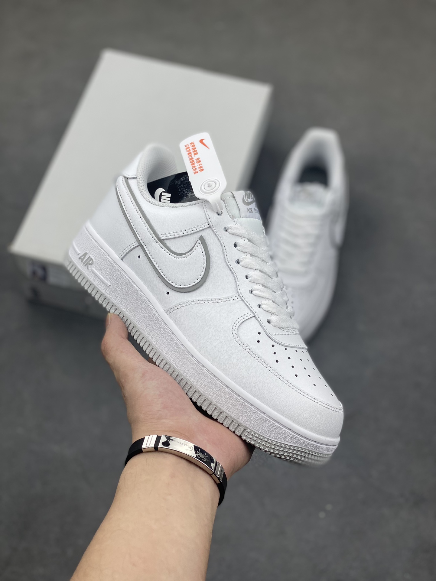 Nike Wmns Air Force 1 '07 White/Noble Red Leather Casual Sneakers 2 i1691099455 9151 0
