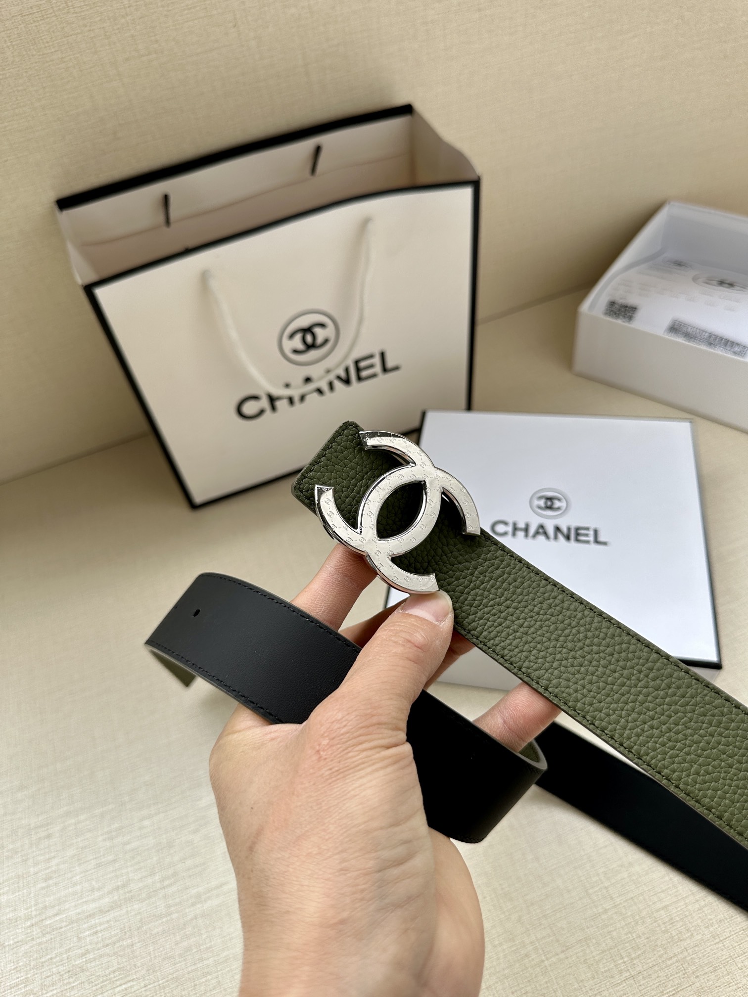 CHANEL香奈儿专柜专柜同款皮带正