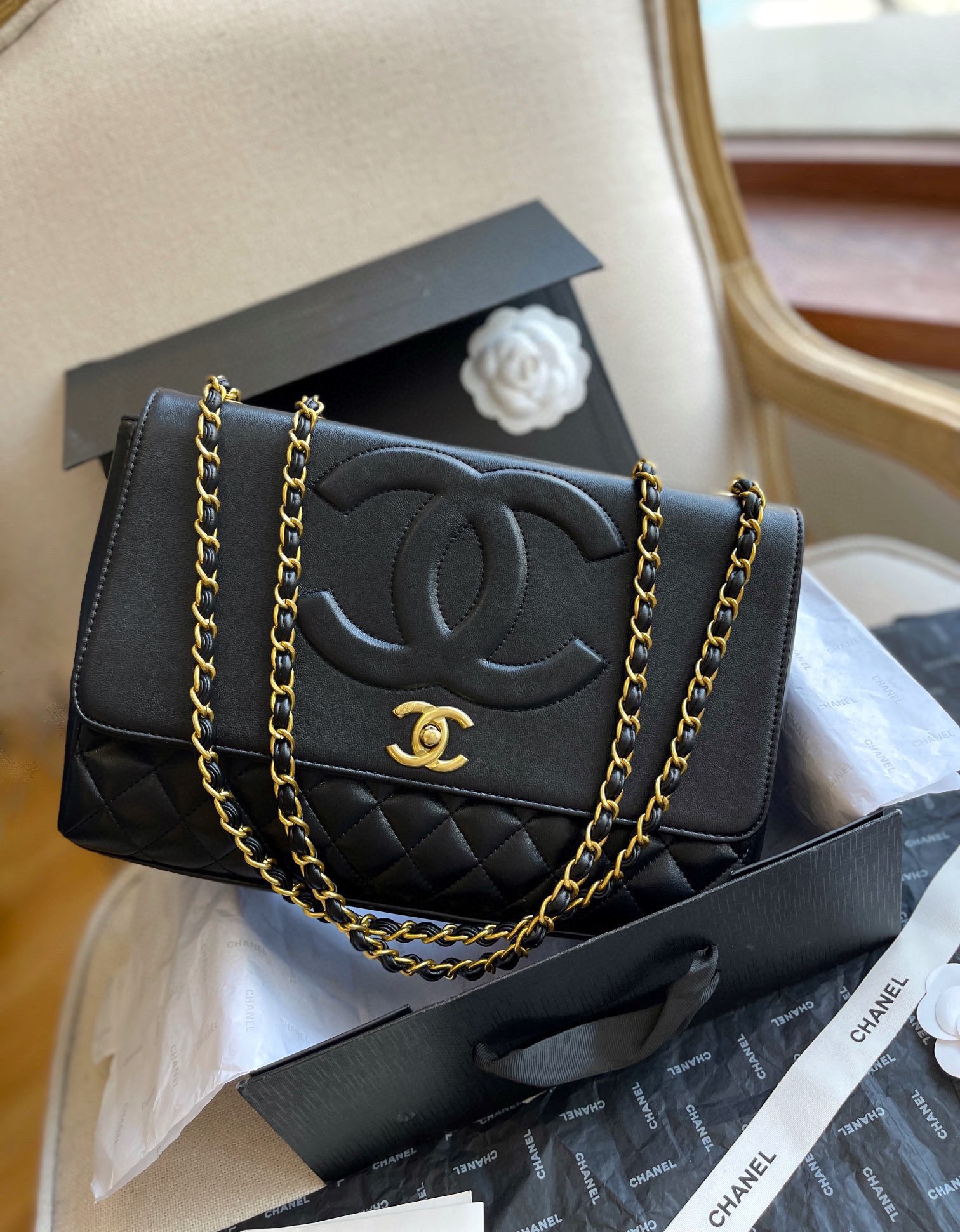 Chanel Sacs À Main Sacs Cabas Peau de mouton Vintage