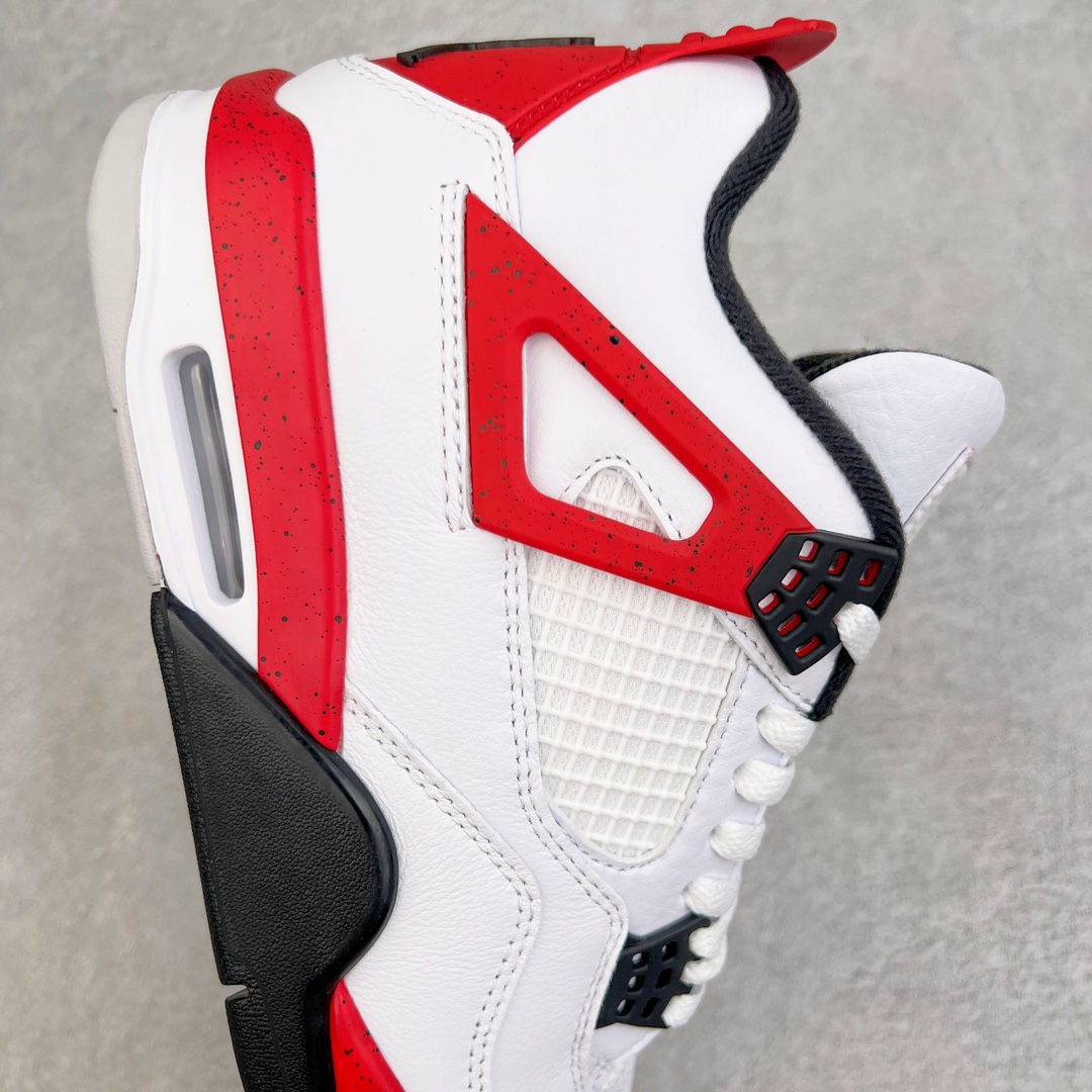 图片[6]-＃OG纯原特价 Air Jordan AJ4 Retro 白黑红 红水泥 DH6927-161 耗时多个月巨作 重金购买原楦原纸板 确保原汁原味 完美呈现四代版型 原厂织唛标 市面唯一采用原装皮料 正确网格工艺 全方位一致匹配官方细节 尺码：36 36.5 37.5 38 38.5 39 40 40.5 41 42 42.5 43 44 44.5 45 46 47.5-选品中心