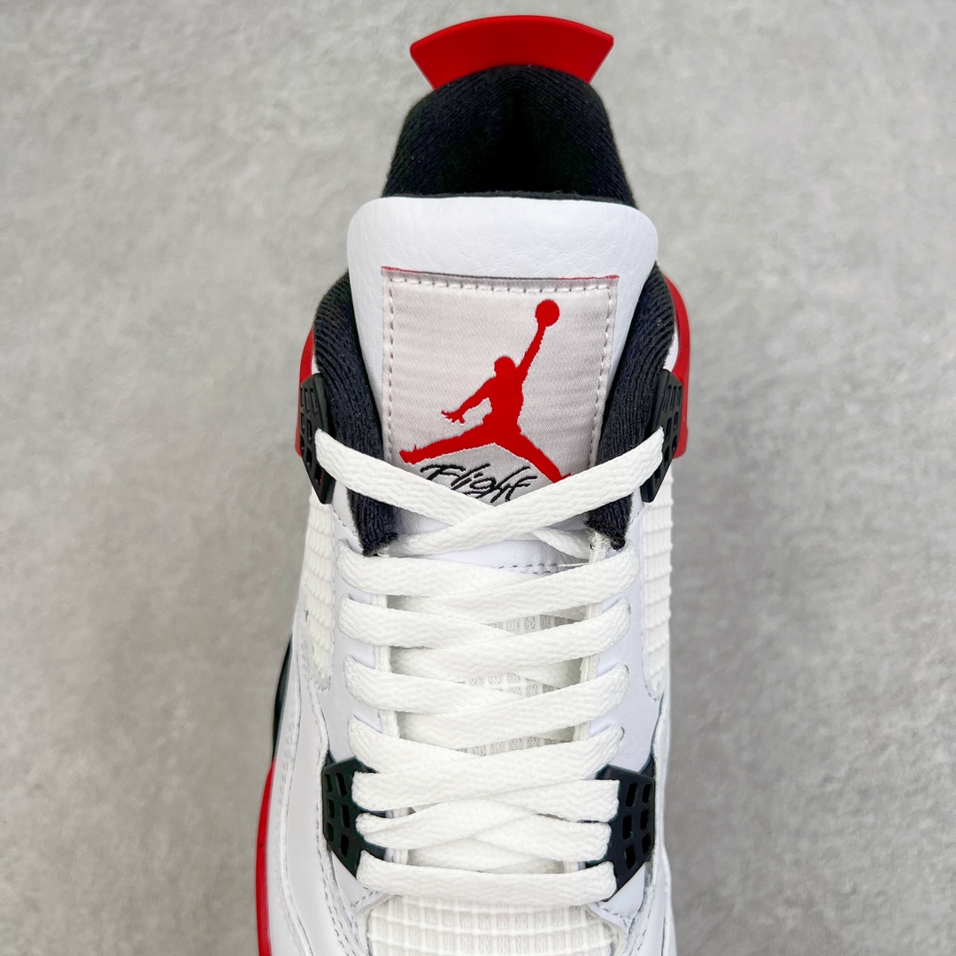 图片[5]-＃OG纯原特价 Air Jordan AJ4 Retro 白黑红 红水泥 DH6927-161 耗时多个月巨作 重金购买原楦原纸板 确保原汁原味 完美呈现四代版型 原厂织唛标 市面唯一采用原装皮料 正确网格工艺 全方位一致匹配官方细节 尺码：36 36.5 37.5 38 38.5 39 40 40.5 41 42 42.5 43 44 44.5 45 46 47.5-选品中心