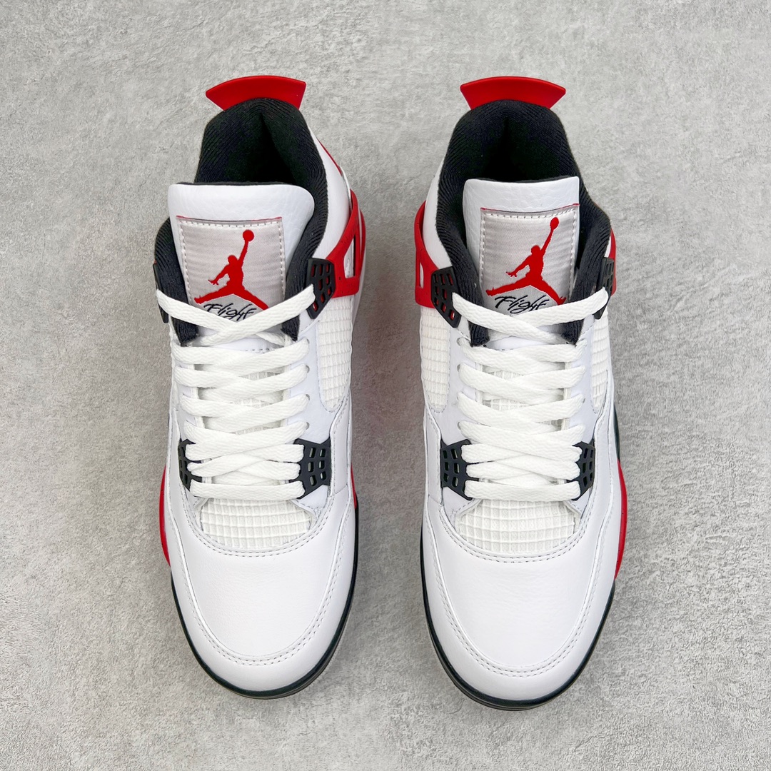 图片[2]-＃OG纯原特价 Air Jordan AJ4 Retro 白黑红 红水泥 DH6927-161 耗时多个月巨作 重金购买原楦原纸板 确保原汁原味 完美呈现四代版型 原厂织唛标 市面唯一采用原装皮料 正确网格工艺 全方位一致匹配官方细节 尺码：36 36.5 37.5 38 38.5 39 40 40.5 41 42 42.5 43 44 44.5 45 46 47.5-选品中心