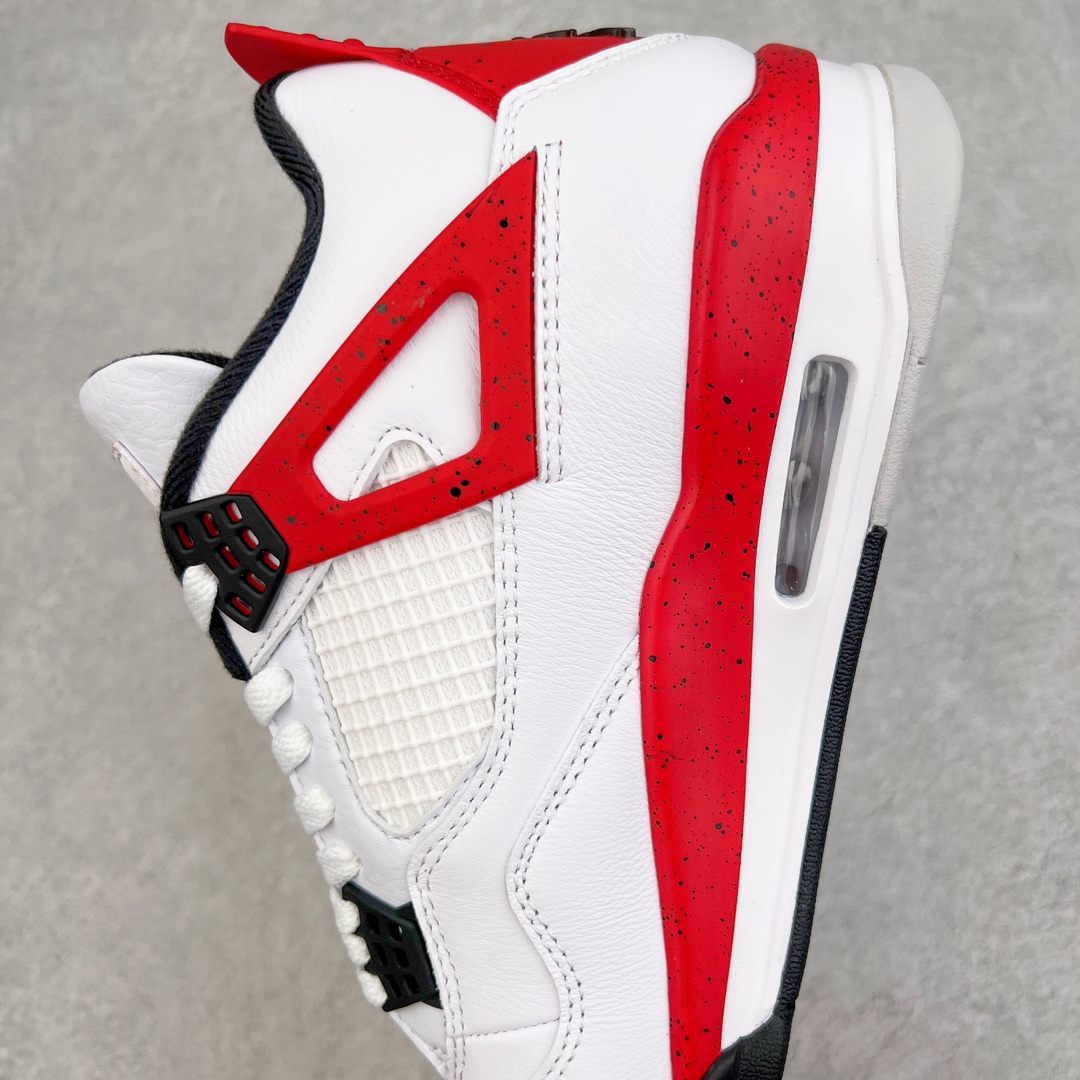 图片[7]-＃OG纯原特价 Air Jordan AJ4 Retro 白黑红 红水泥 DH6927-161 耗时多个月巨作 重金购买原楦原纸板 确保原汁原味 完美呈现四代版型 原厂织唛标 市面唯一采用原装皮料 正确网格工艺 全方位一致匹配官方细节 尺码：36 36.5 37.5 38 38.5 39 40 40.5 41 42 42.5 43 44 44.5 45 46 47.5-选品中心