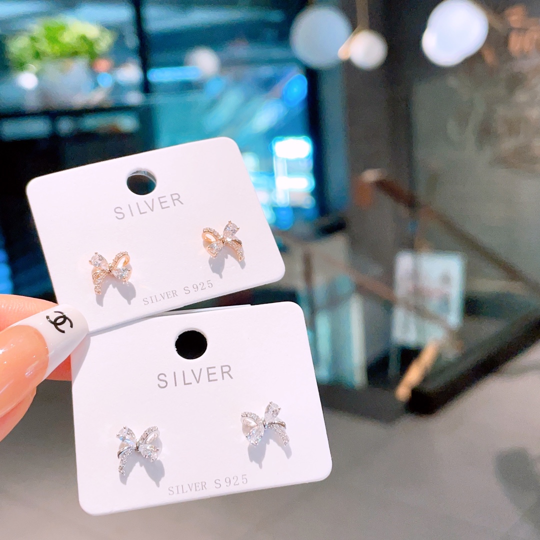 フレッシュ純銀イヤリングゴールド 母の誕生日