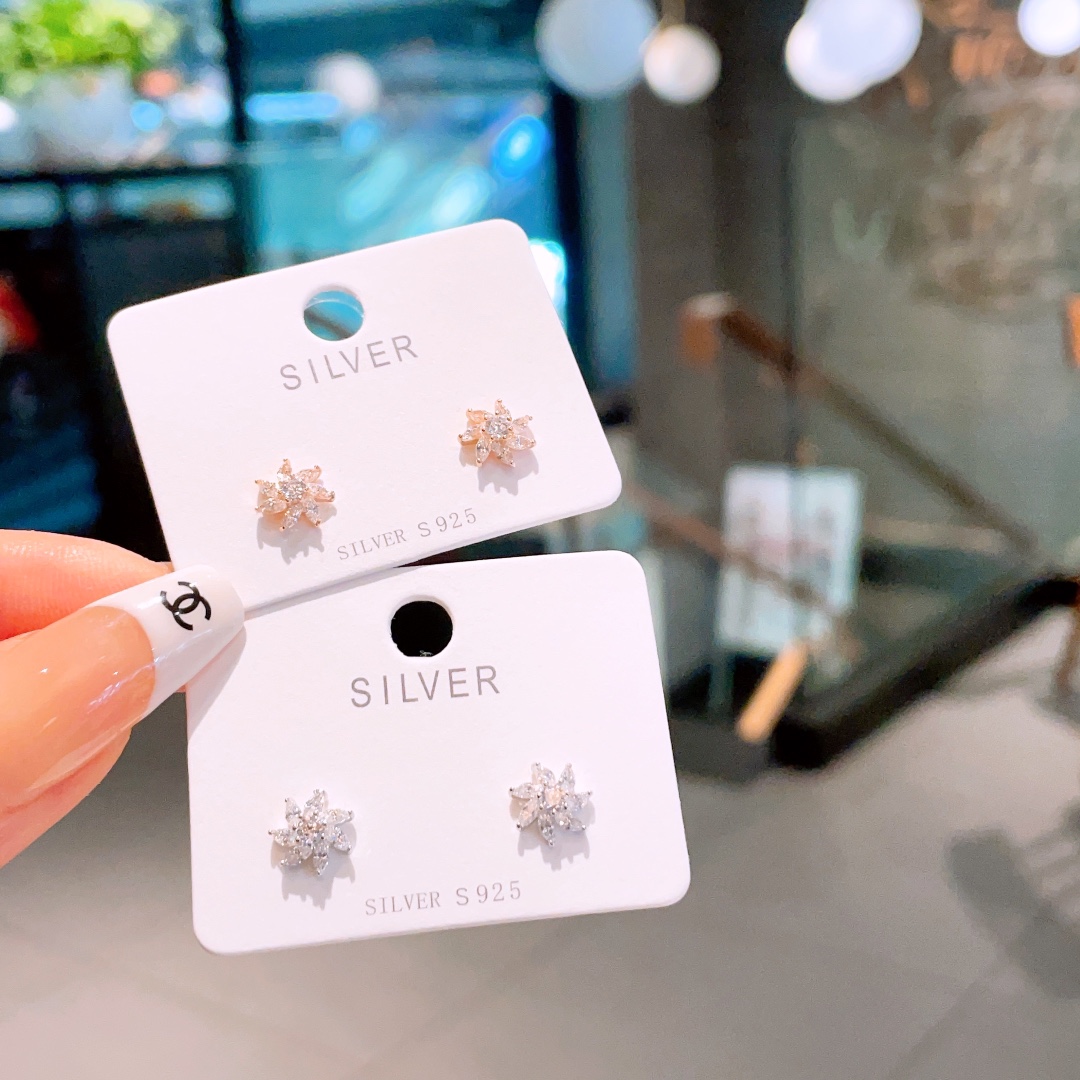 ラグジュアリー低アレルギー銀イヤリングシルバー プロポーズ