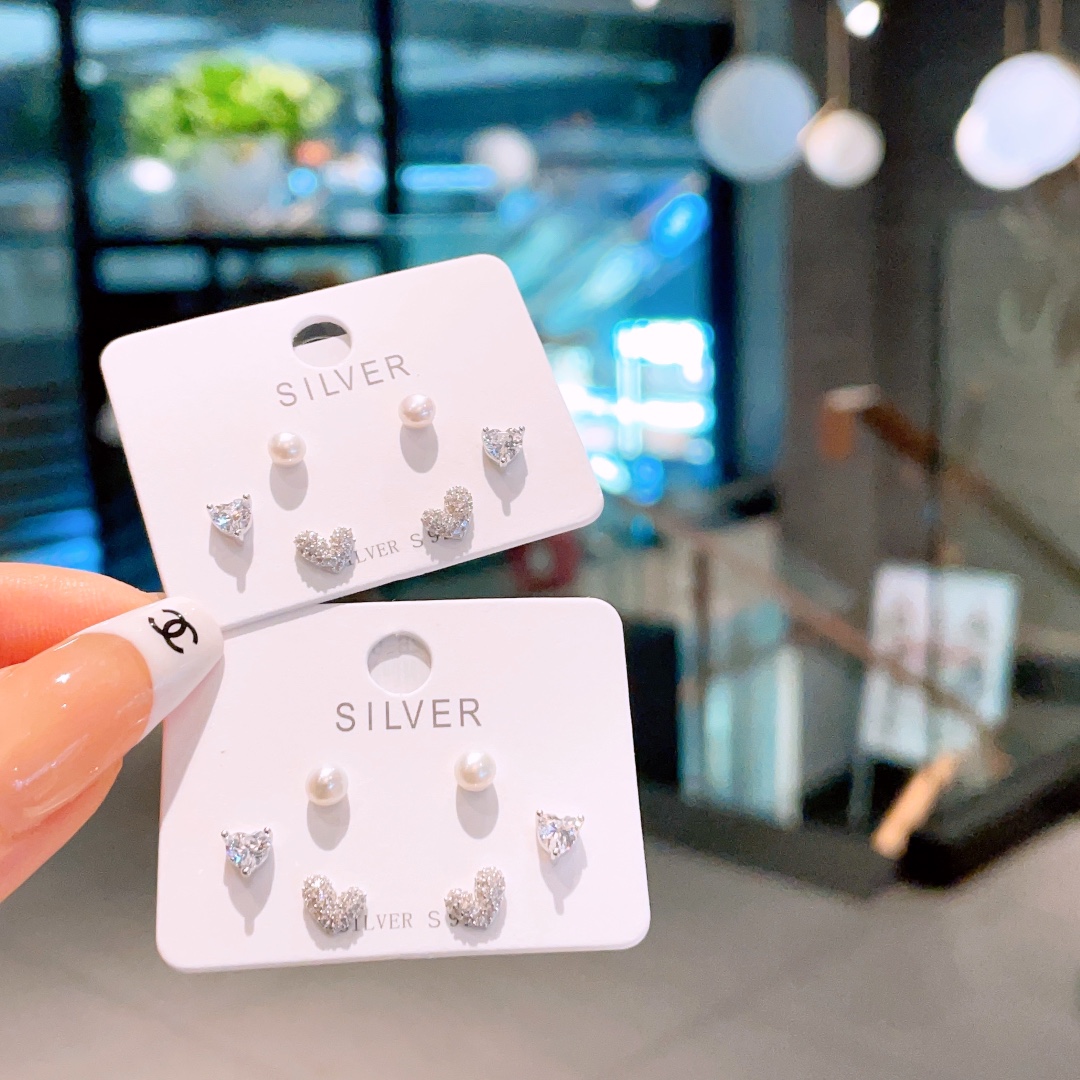 ファッションS925スターリングシルバーイヤリングシルバー 旅行