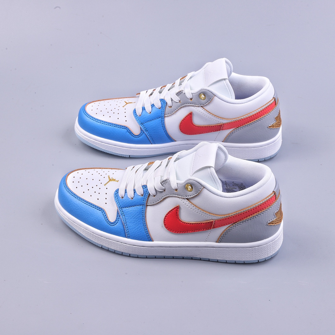 200 Air Jordan 1 Low 白蓝红脚趾 AJ1乔1低帮休闲板鞋 FN8901-164