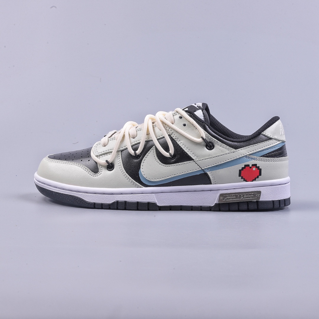 Nike Dunk Low 熊猫恶作剧-反转爱心 CW1590-100