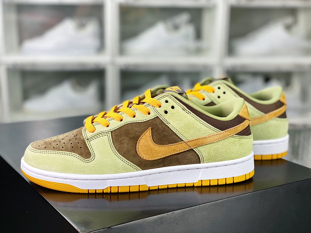 SB Dunk Low SE ”Dusty Olive” dunk series low-top casual sports skateboard shoes ”green brown orange olive” DH5360-300