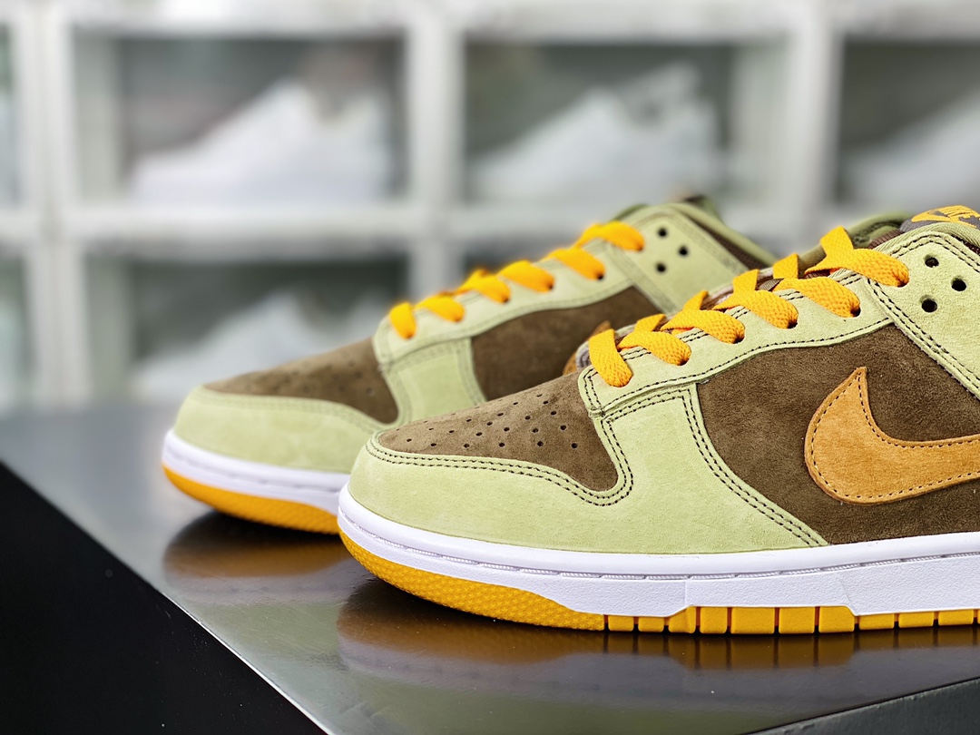 SB Dunk Low SE ”Dusty Olive” dunk series low-top casual sports skateboard shoes ”green brown orange olive” DH5360-300