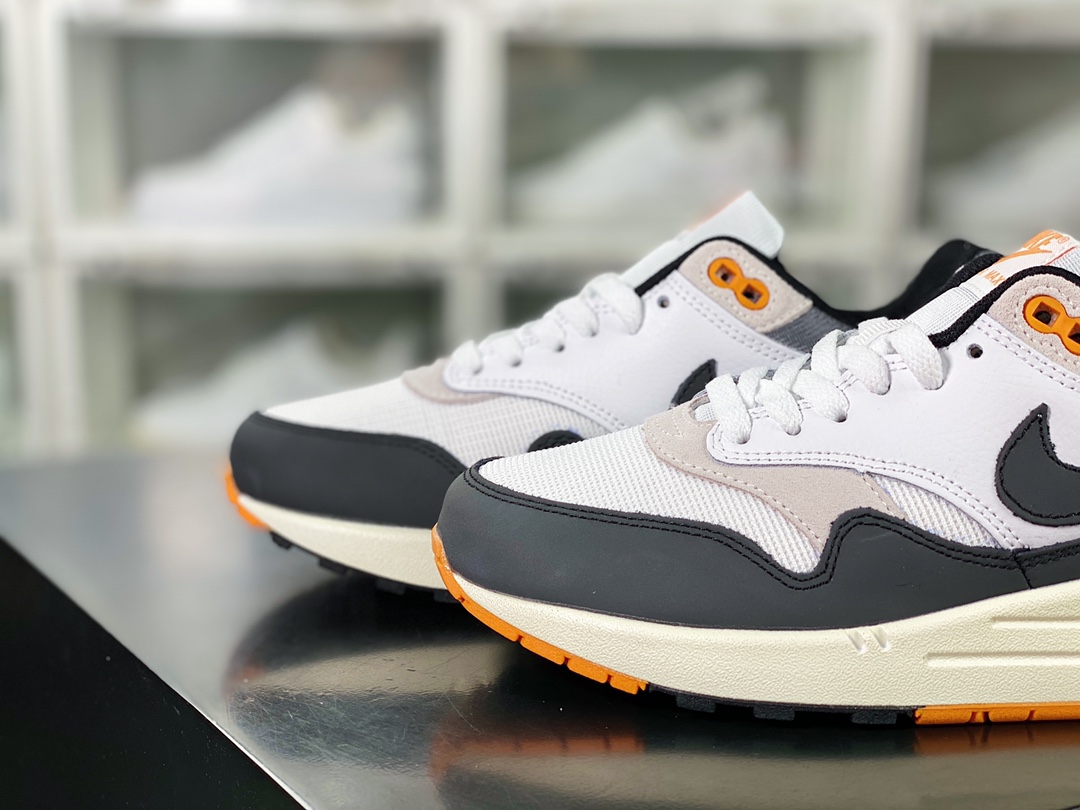 200 Nike Air Max 1 ”Athletic Department”初代复古气垫百搭休闲运动慢跑鞋“白碳黑黄”FN7487-133