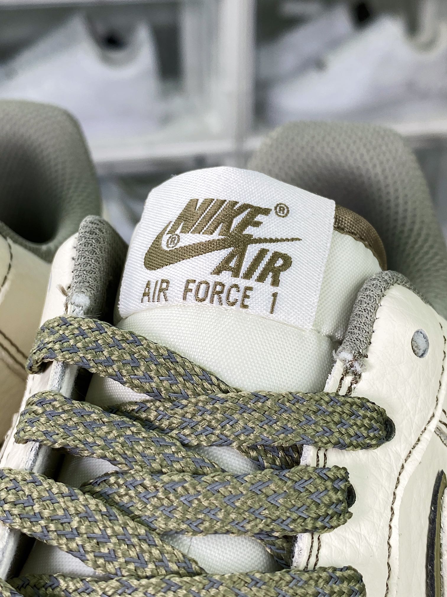 Air Force 1′07 Low”Milk White/Brown” Air Force One Sneakers “Leather Beige Olive Brown Reflective Stussy” UN1635-777