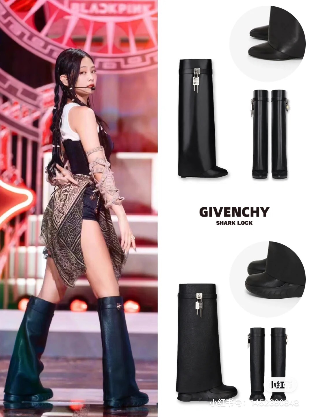 NO:475887,jennie Ouyang Nana same style ~ high boots on foot pictures, boots, boots19860909jennie 欧阳娜娜同款～高靴上脚图,靴子,boots,Women's Shoes