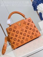 Best Luxury Replica
 Louis Vuitton LV Capucines Bags Handbags Yellow Embroidery Cowhide Fall Collection M22863