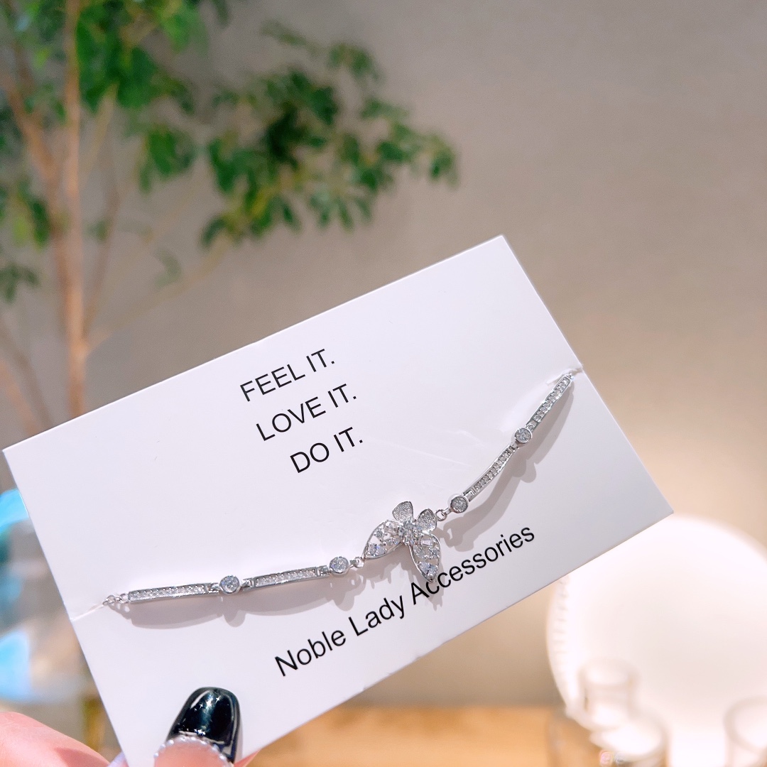 Hypoallergenic Silver Moissanite Bracelet Intellectual Party Gold