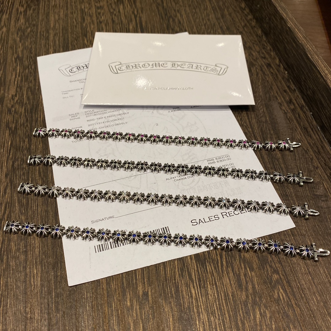 Bracelets and bangles, 925 silver with diamond customization