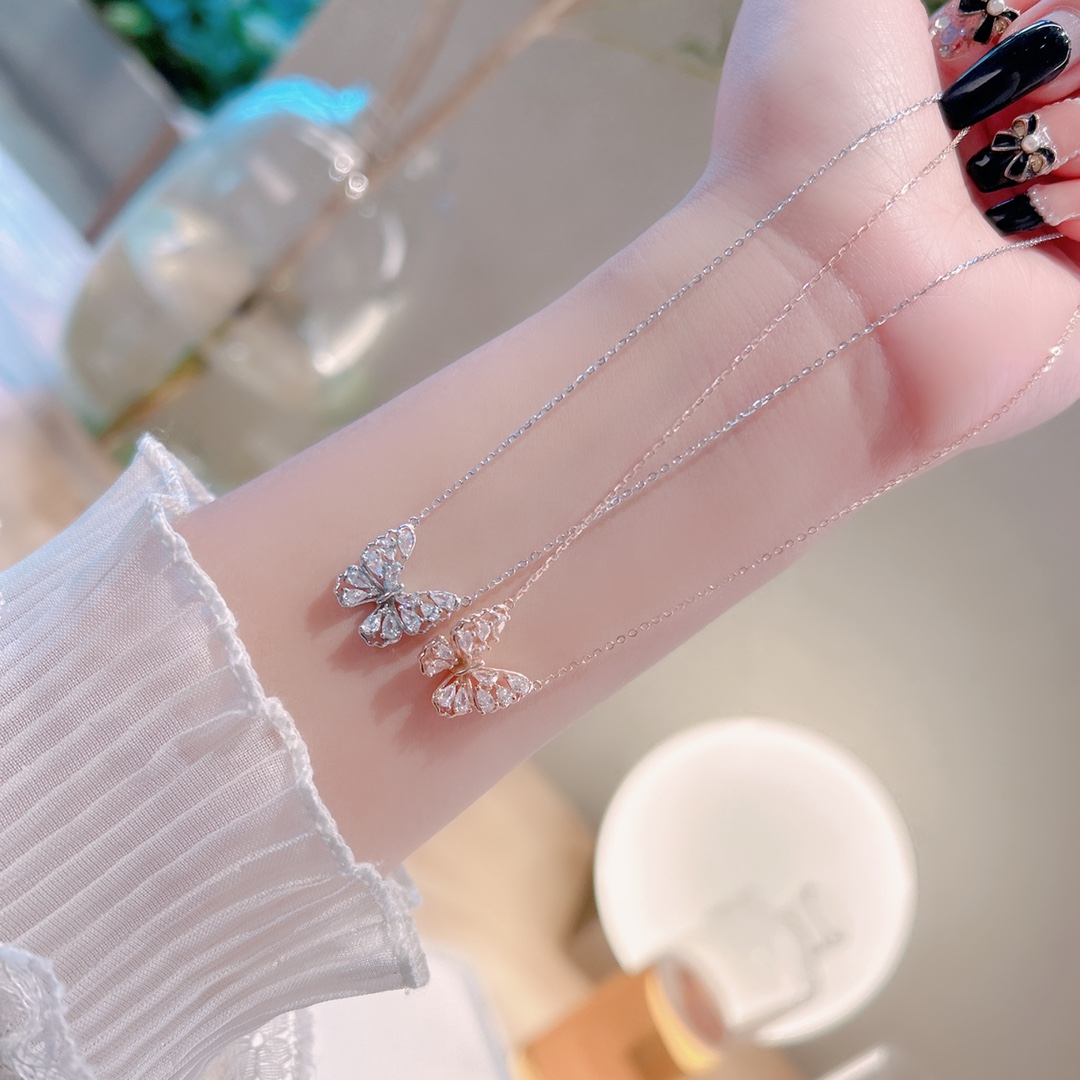 Massivsilber Kette Mode Alltag Gold