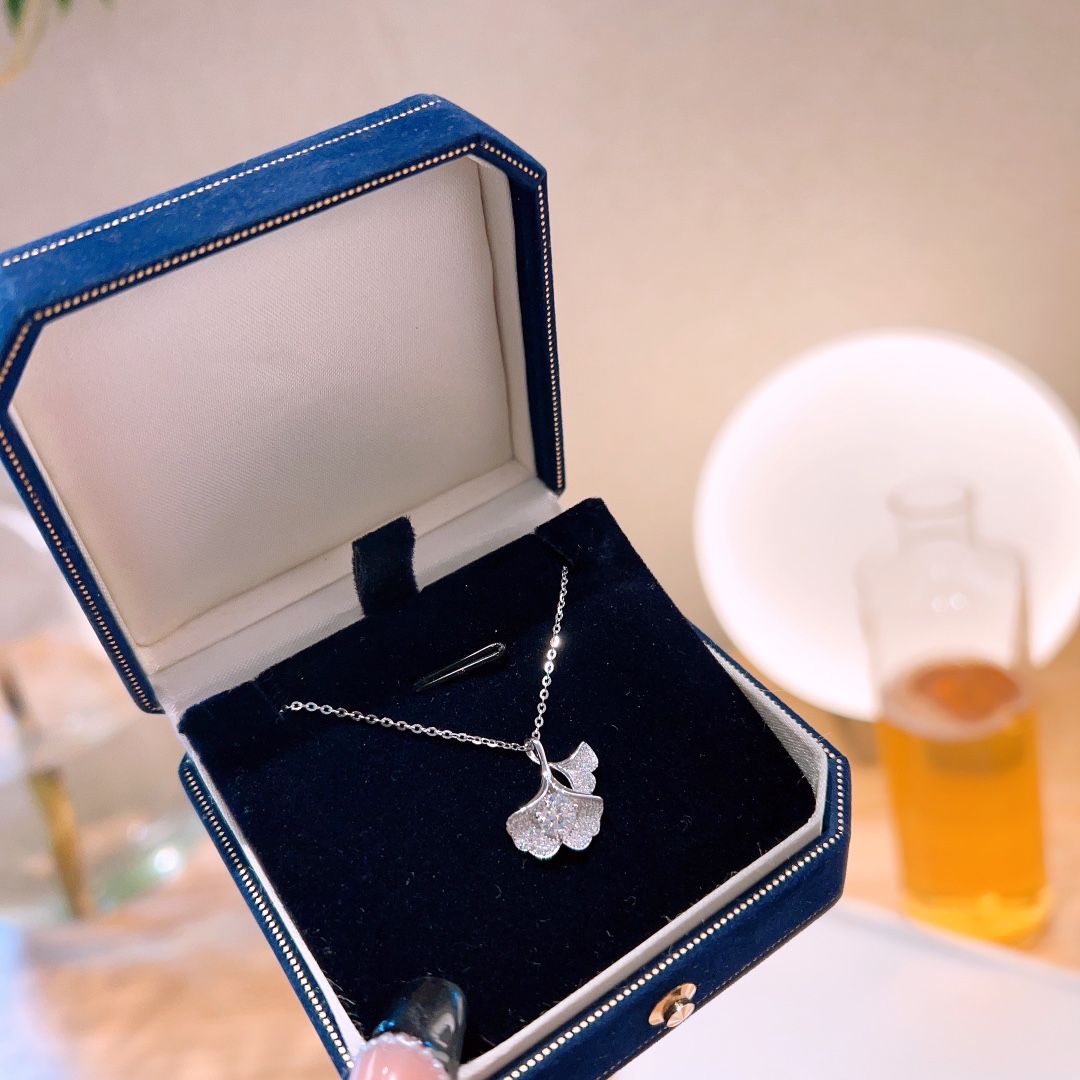 S925 Sterlingsilber Moissanit Kette Weich Frühlingsfest Gold