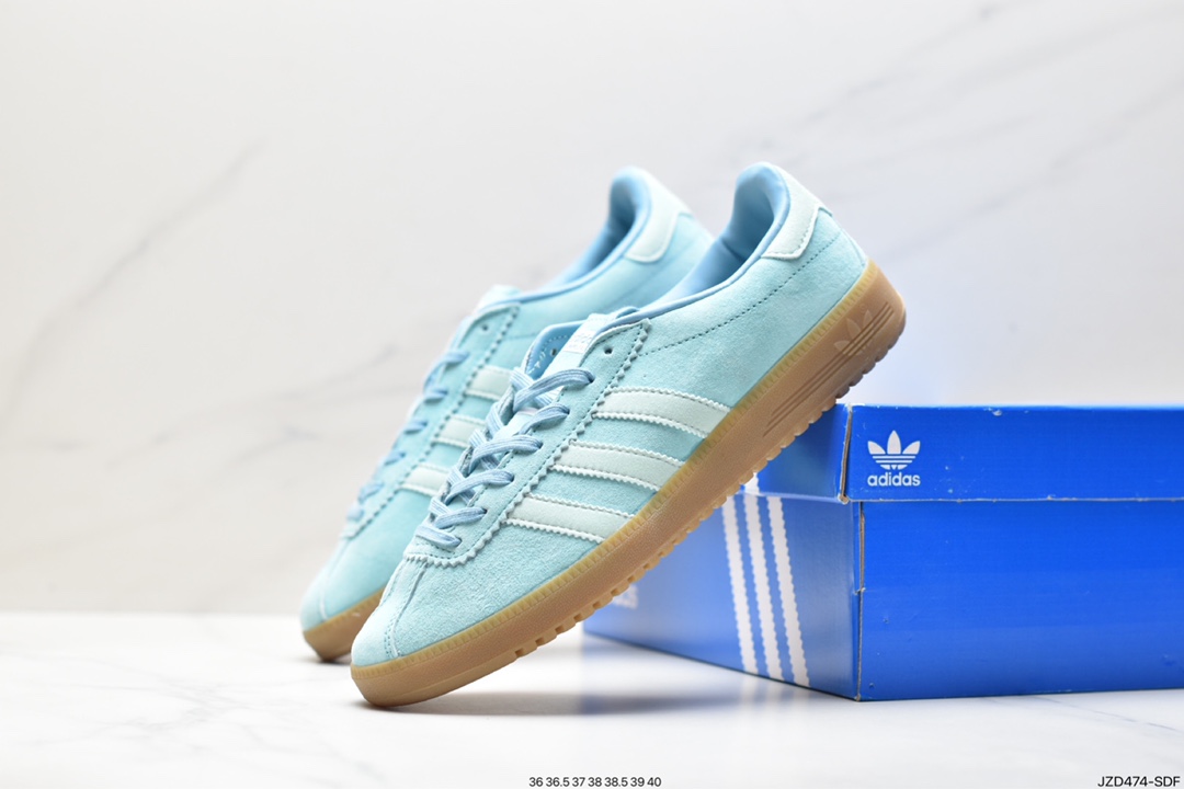 Adidas Originals Bermuda suede non-slip wear-resistant lightweight low-top sneakers GY7388