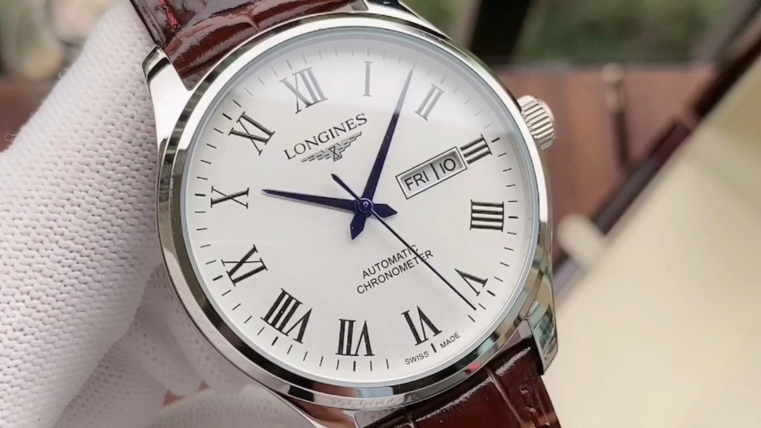 Replika hurtowa
 Longines Zegarek Mężczyźni Prawdziwa skóra Fashion Casual 8215 Movement Pasek skórzany