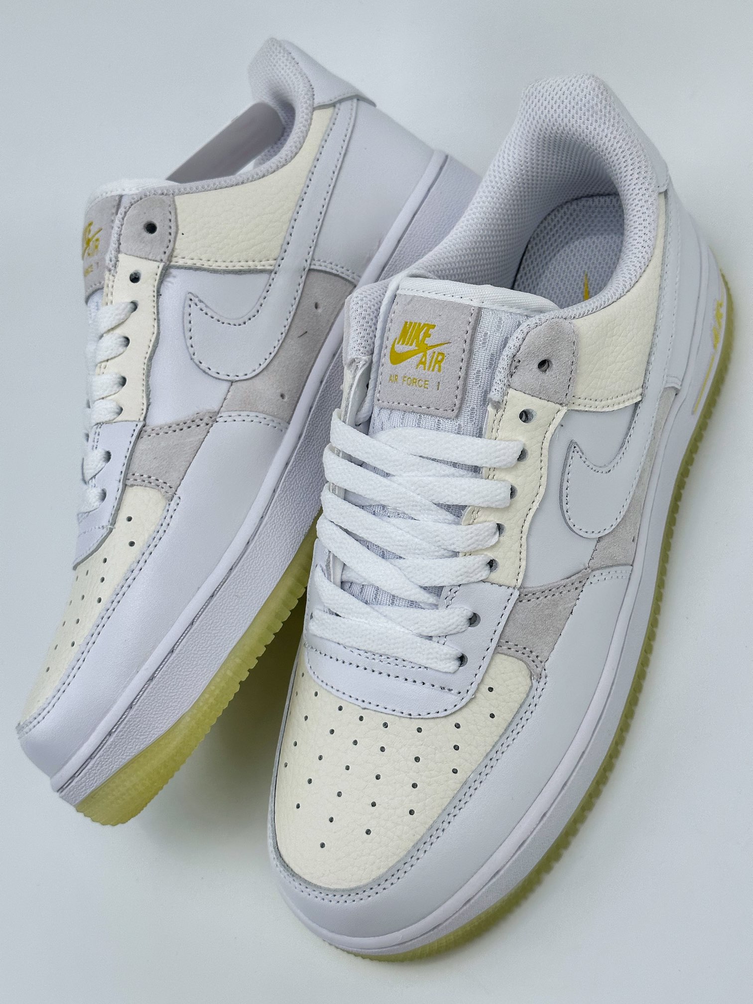 Nike Air Force 1 Low 07 白黄拼接 FQ0709-100