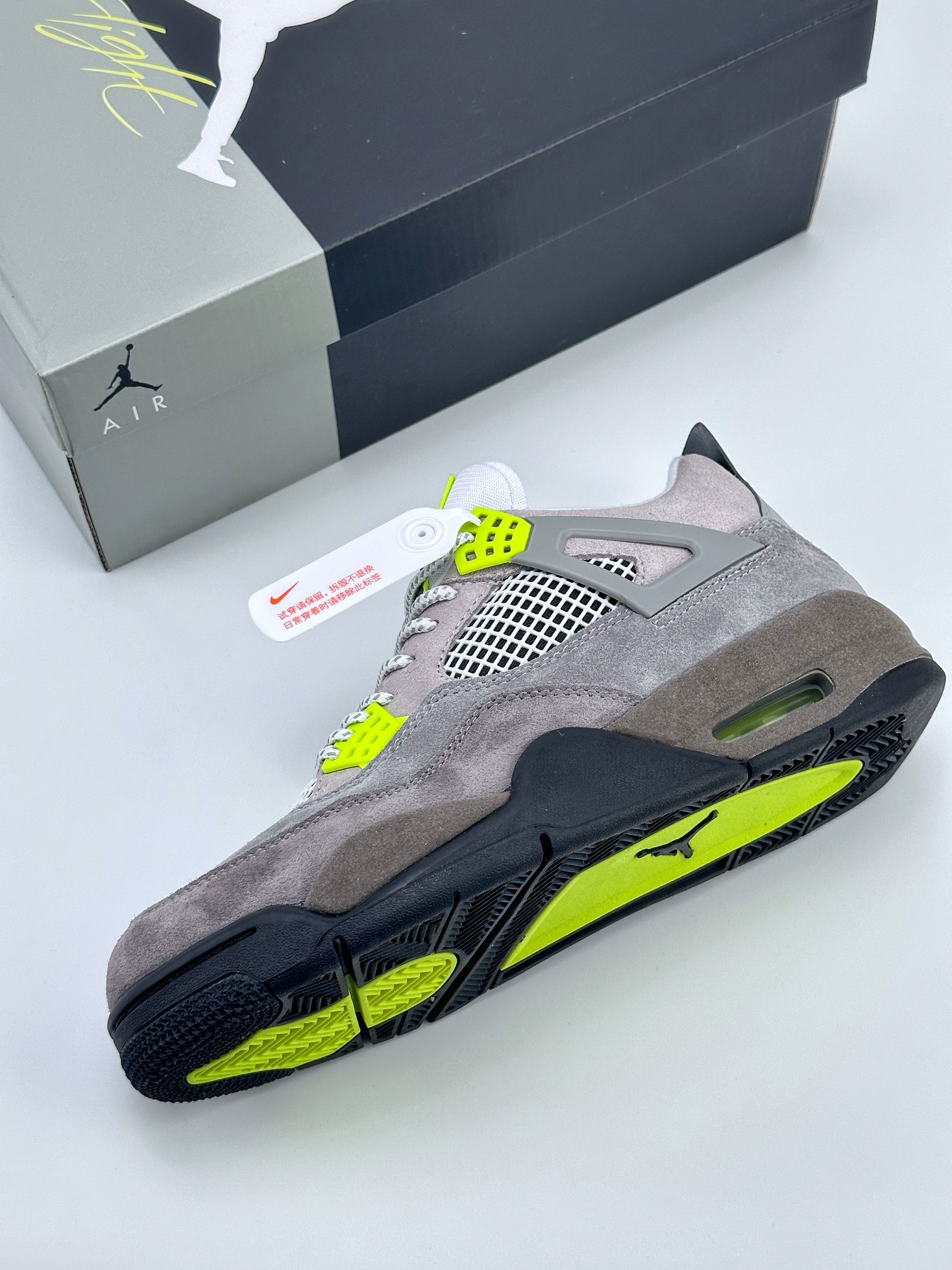 260 Air Jordan 4 Retro se'95 neon 翻毛灰绿  CT5342-007