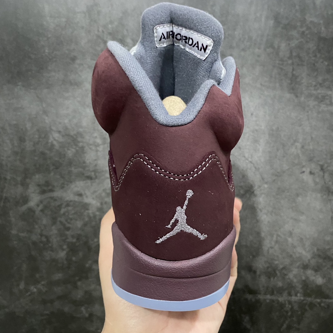 图片[4]-【外贸纯原】Air Jordan AJ5 波尔多 酒红 DZ4131-600鞋面无色差麂皮材料  原盒包装 高规格工艺n鞋舌3M 反光效果 一针一线原厂同步 价格合理不杀猪 Size：40-47.5-莆田鞋批发中心