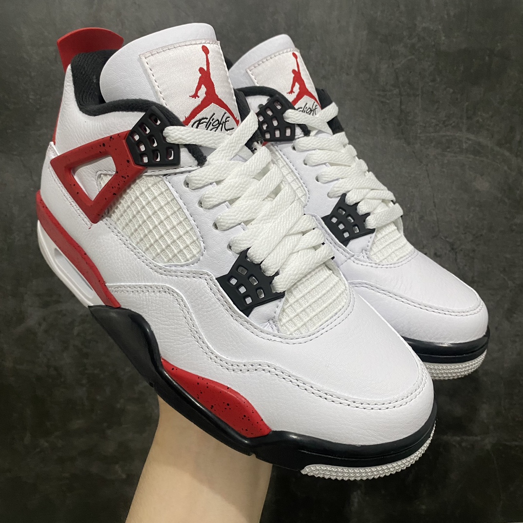 【OG纯原】Air Jordan 4 “Red Cement”aj4红水泥全码出货！男女鞋全码都有做n重金特殊渠道拿到的原鞋！市面独家唯一原鞋开发正确版本！外贸大佬们首选版本，区别市场各种性价比 全头层代号版本，目前市场唯一男女码都做的顶级好货，高端零售首选品质 货号：DH6927-161 尺码：36-47.5-莆田鞋批发中心