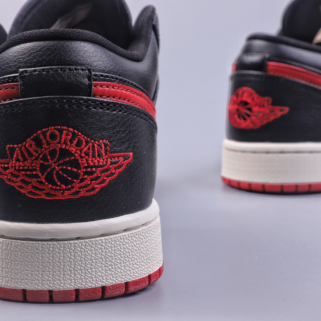 200 Air Jordan 1 Low "Bred Sail"黑红 DC0774-061