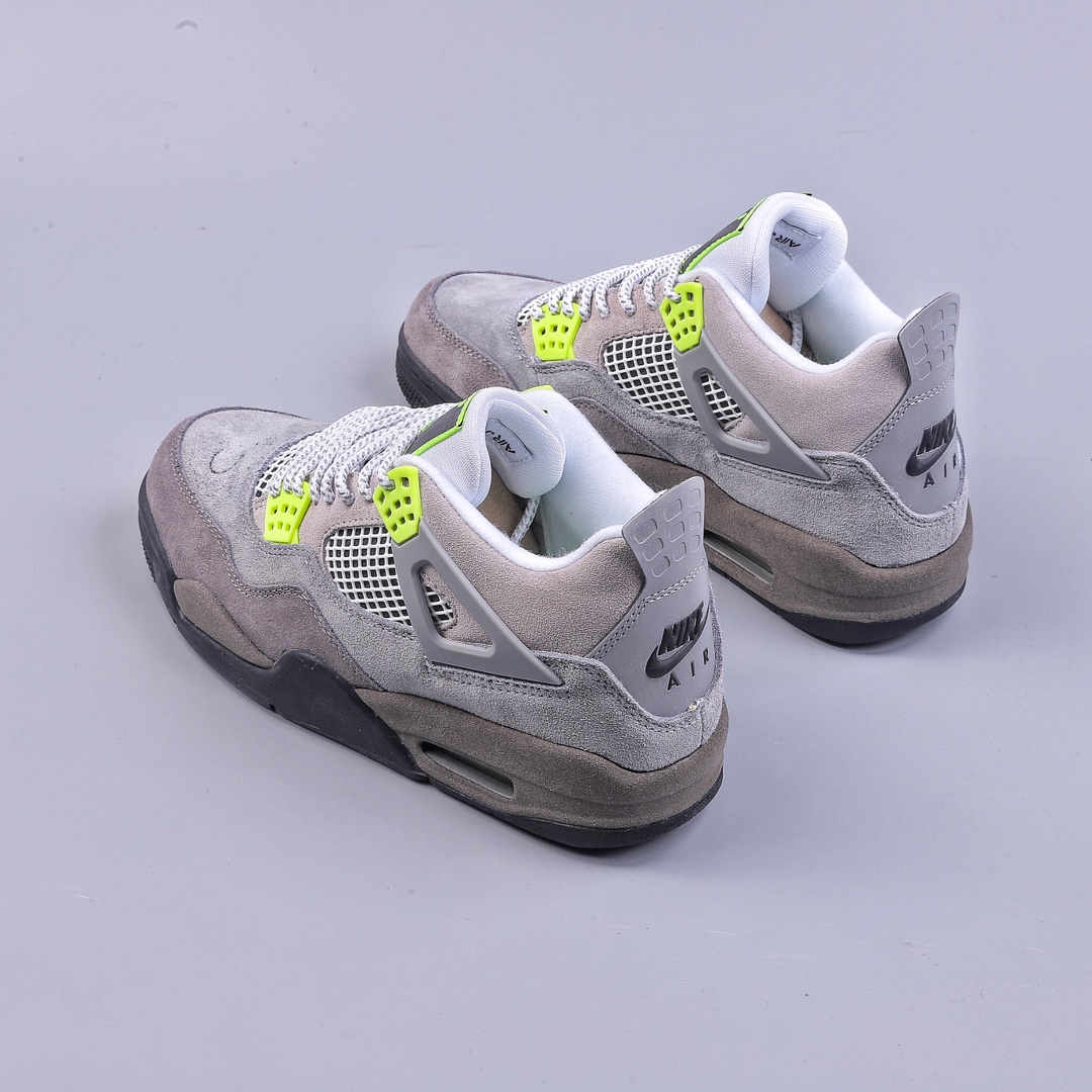 260 加强性价比 Ai Jordan 4 Retro LE"Air Max 95 Neon"AJ4 乔丹4代灰绿麂皮 CT5342-007