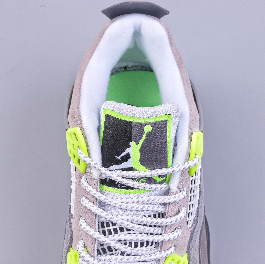 260 加强性价比 Ai Jordan 4 Retro LE"Air Max 95 Neon"AJ4 乔丹4代灰绿麂皮 CT5342-007