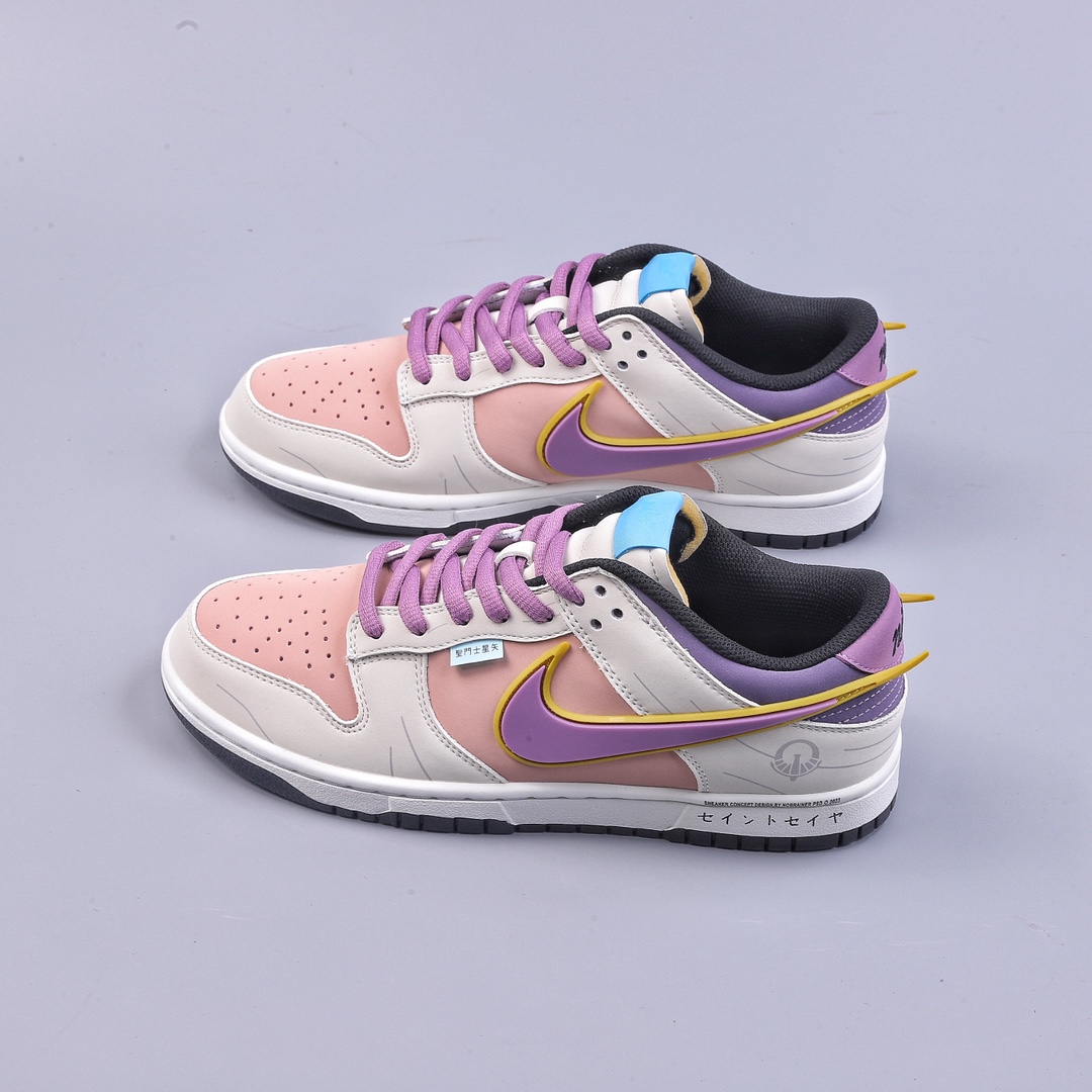 DK Nk SB Dunk Low Wing Series ”Saint Seiya” Athena joint color matching low-top casual sports skateboard shoes ZD2356-155