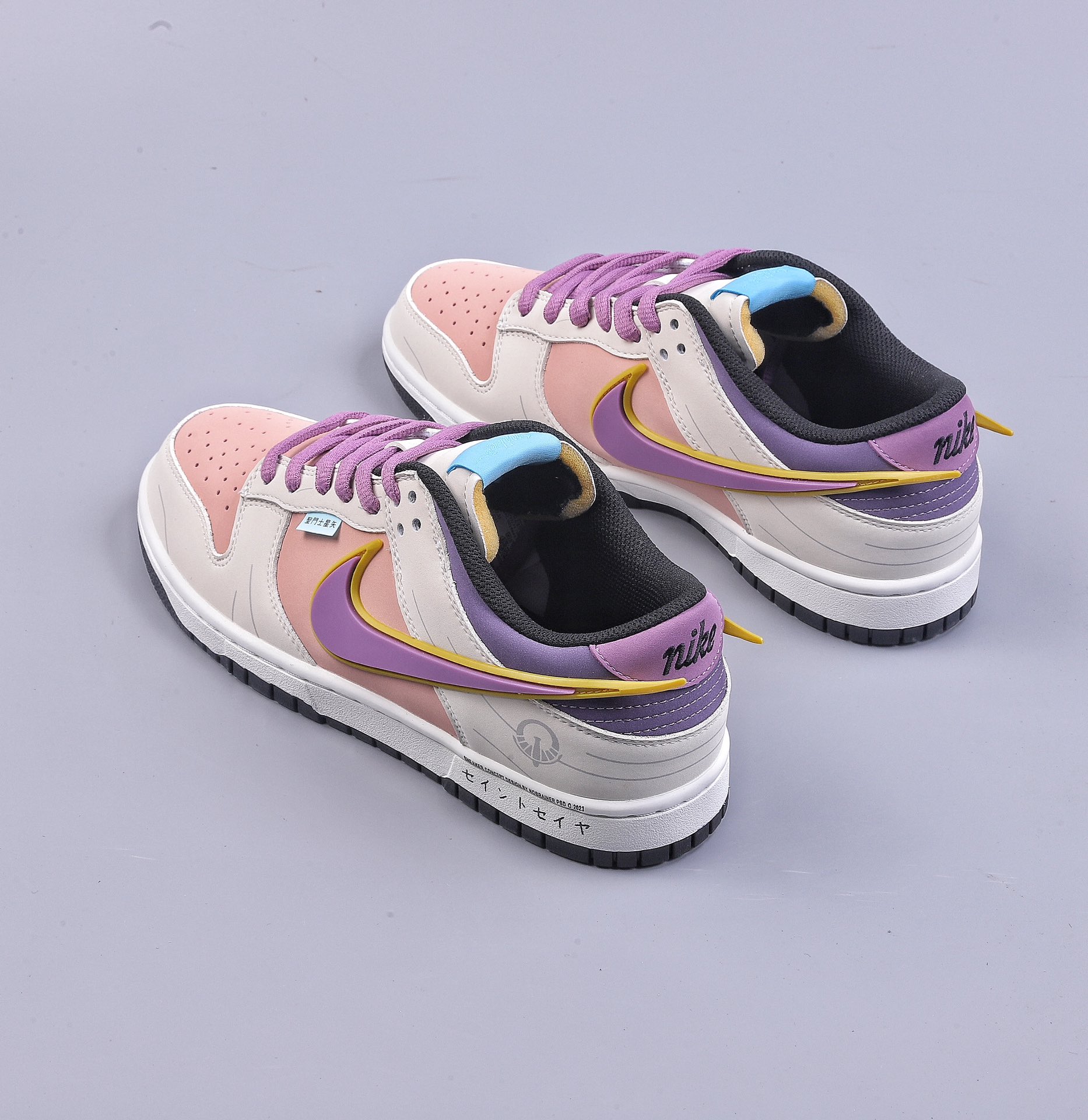 DK Nk SB Dunk Low Wing Series ”Saint Seiya” Athena joint color matching low-top casual sports skateboard shoes ZD2356-155