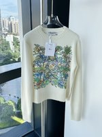 Replica US
 Dior Clothing Knit Sweater Embroidery Cashmere Knitting Wool Fall Collection