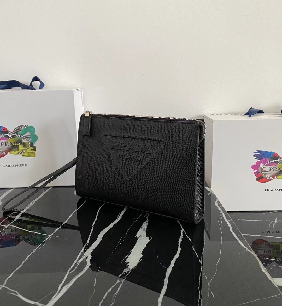 Prada 2VF039 Black Saffiano 25x17x5cm everyday