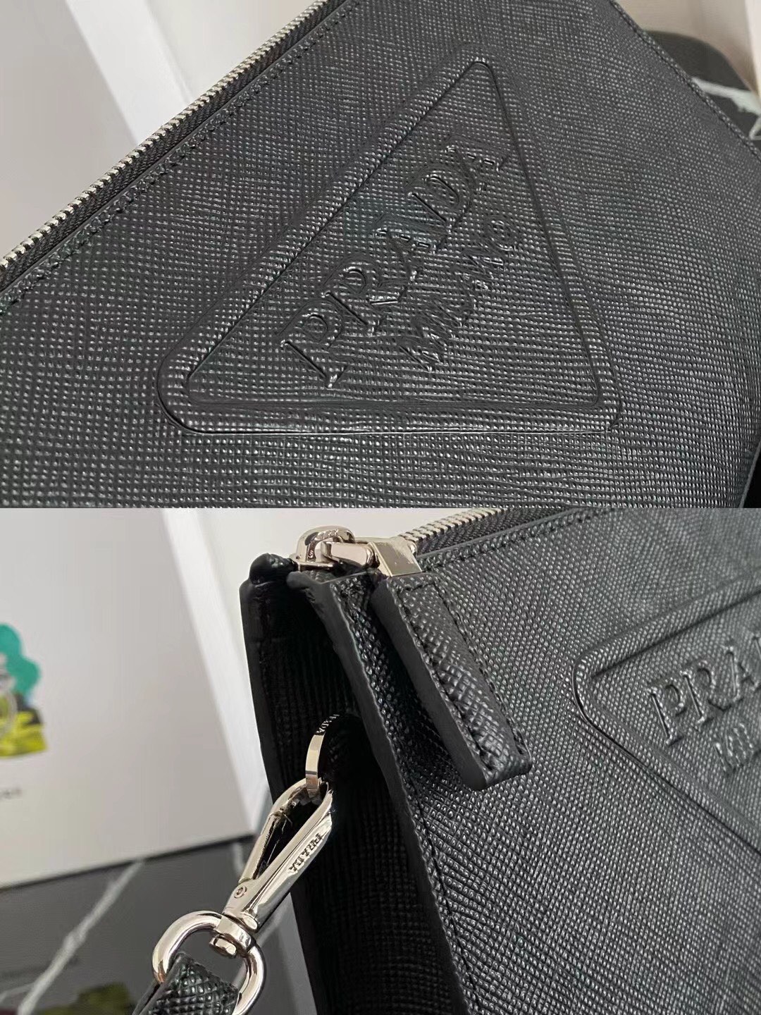 Prada 2VF039 Black Saffiano 25x17x5cm everyday