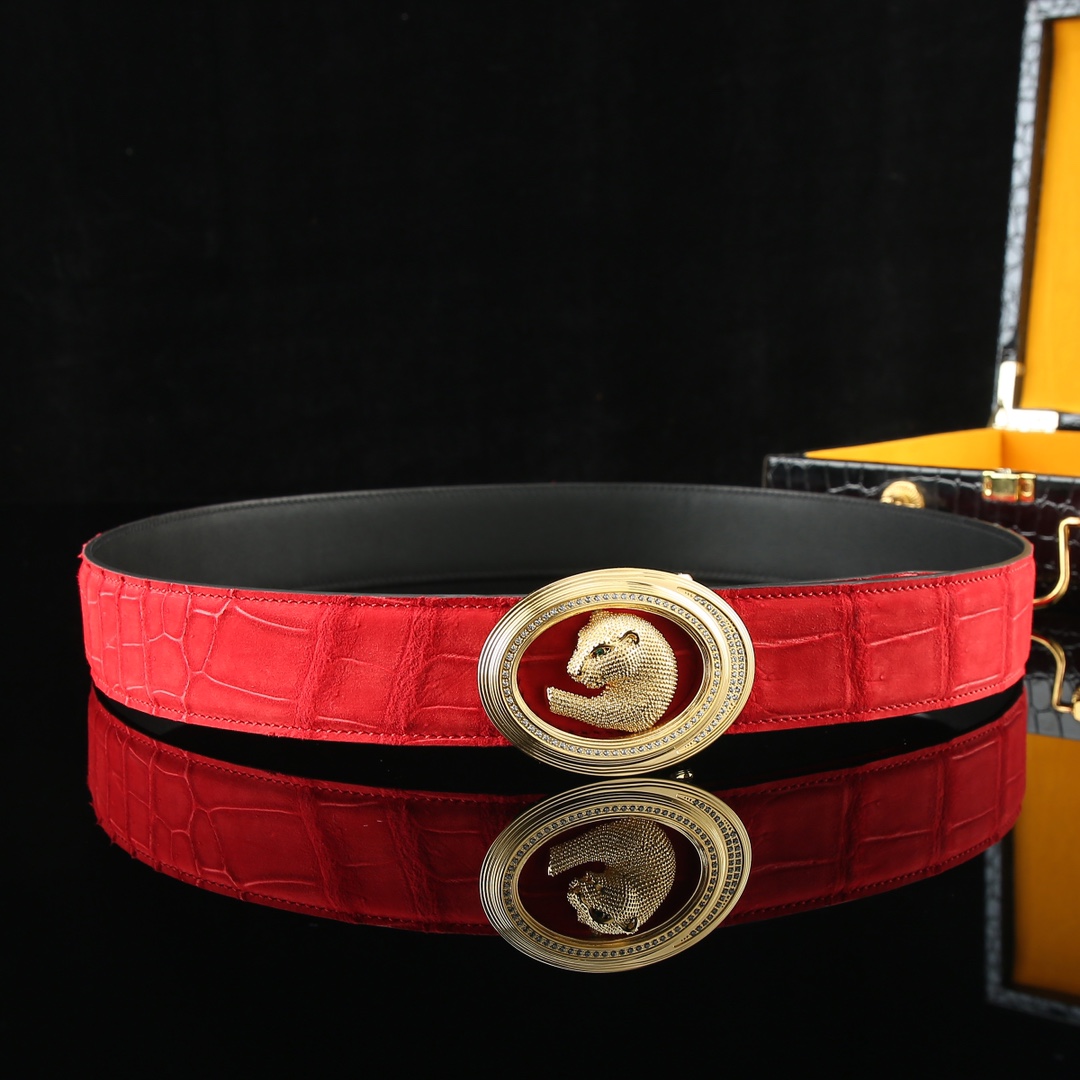 水染尼罗磨砂皮🙏A级🙏奢华高贵🎉上档次🎉鳄鱼肚皮出货🎉[胜利]转图大卖[闪电][玫瑰][闪电][玫瑰]搭配史蒂芬鹰头钢扣🌹宽度:3.8cm⚡🌹长度100-125cm  P1150