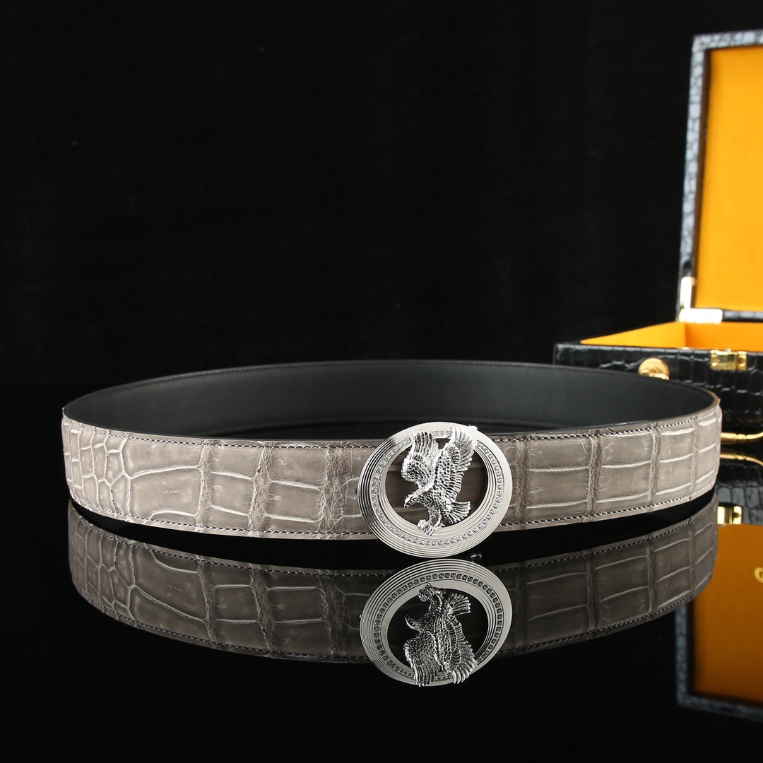 水染尼罗磨砂皮🙏A级🙏奢华高贵🎉上档次🎉鳄鱼肚皮出货🎉[胜利]转图大卖[闪电][玫瑰][闪电][玫瑰]搭配史蒂芬鹰头钢扣🌹宽度:3.8cm⚡🌹长度100-125cm  P1150