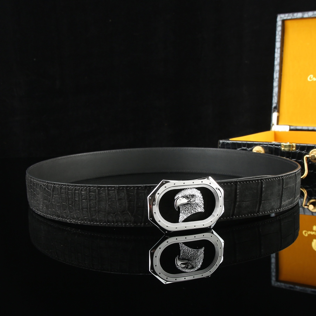 水染尼罗磨砂皮🙏A级🙏奢华高贵🎉上档次🎉鳄鱼肚皮出货🎉[胜利]转图大卖[闪电][玫瑰][闪电][玫瑰]搭配史蒂芬鹰头钢扣🌹宽度:3.8cm⚡🌹长度100-125cm  P1150