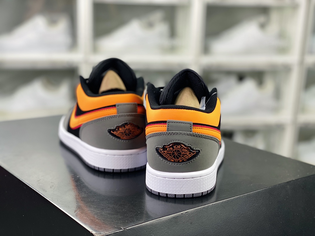 Air Jordan 1 Low SE”Black Vivid Orange”AJ1乔丹一代低帮篮球鞋“深灰黑黄”FN7308-008