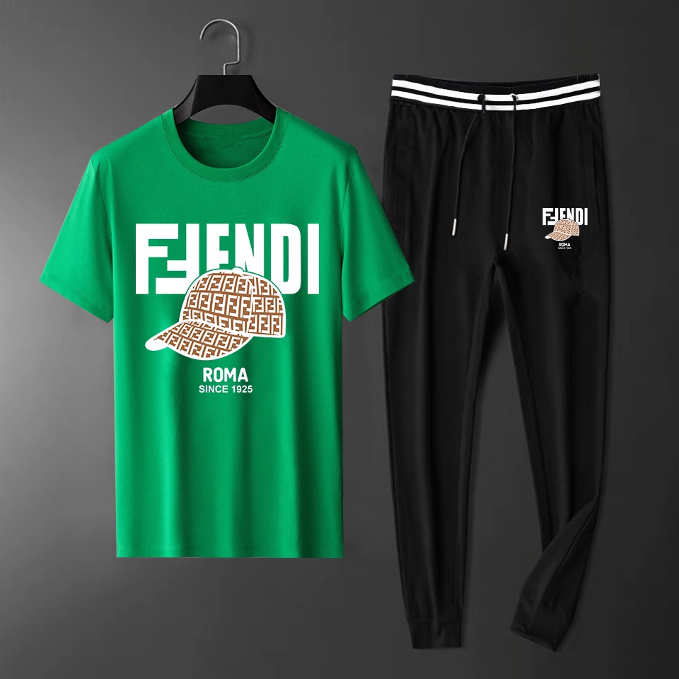 Fendi Kleding T-Shirt Trainingspak Lentecollectie Fashion Korte mouw