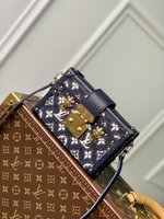 Louis Vuitton LV Petite Malle Handbags Crossbody & Shoulder Bags Blue Canvas Cotton M22882